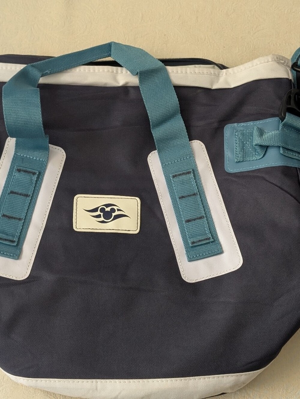 Disney Navy and Teal Weekend Tote with Contrast Trim